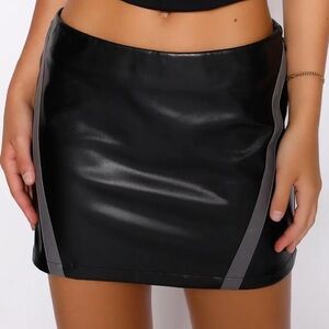 Tiger Mist Black Mini Skirt